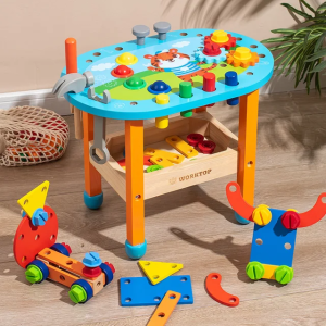 Дървена маса за деца - работилница 