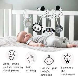 Контрастна бебешка спирала за количка 