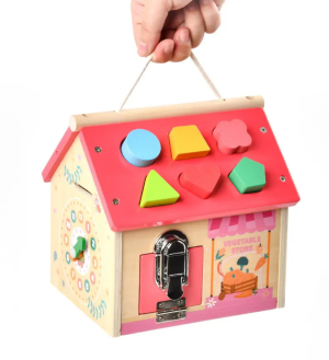 Дървена Montessori къщичка 8 в 1