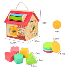 Дървена Montessori къщичка 8 в 1
