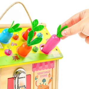 8 в 1 Дървена Montessori Къща за игра